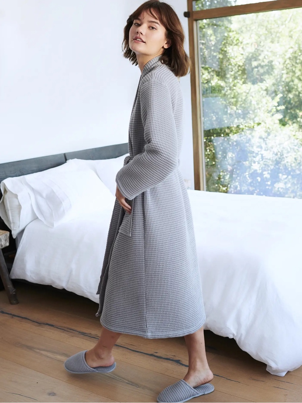 Quince Organic Turkish Waffle Robe